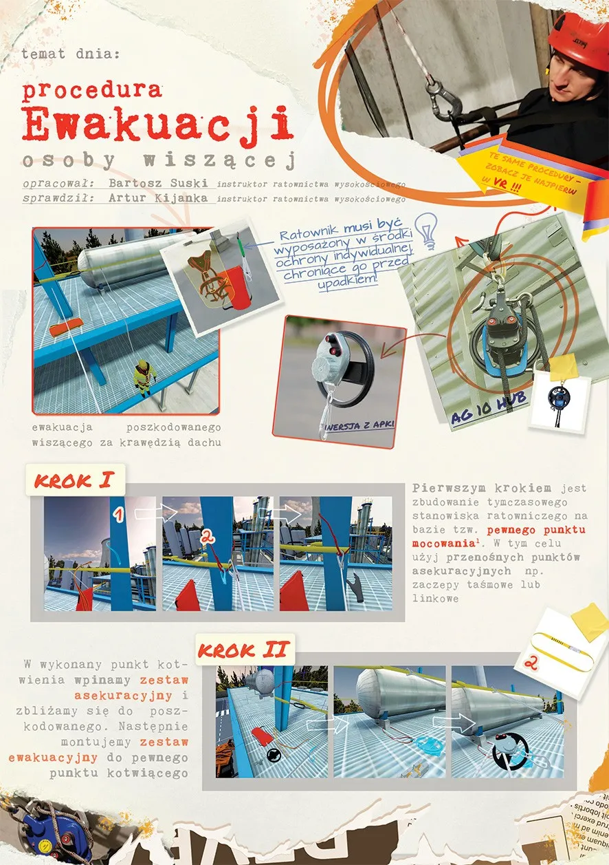 Procedura ewakuacji z wysokości, część 1