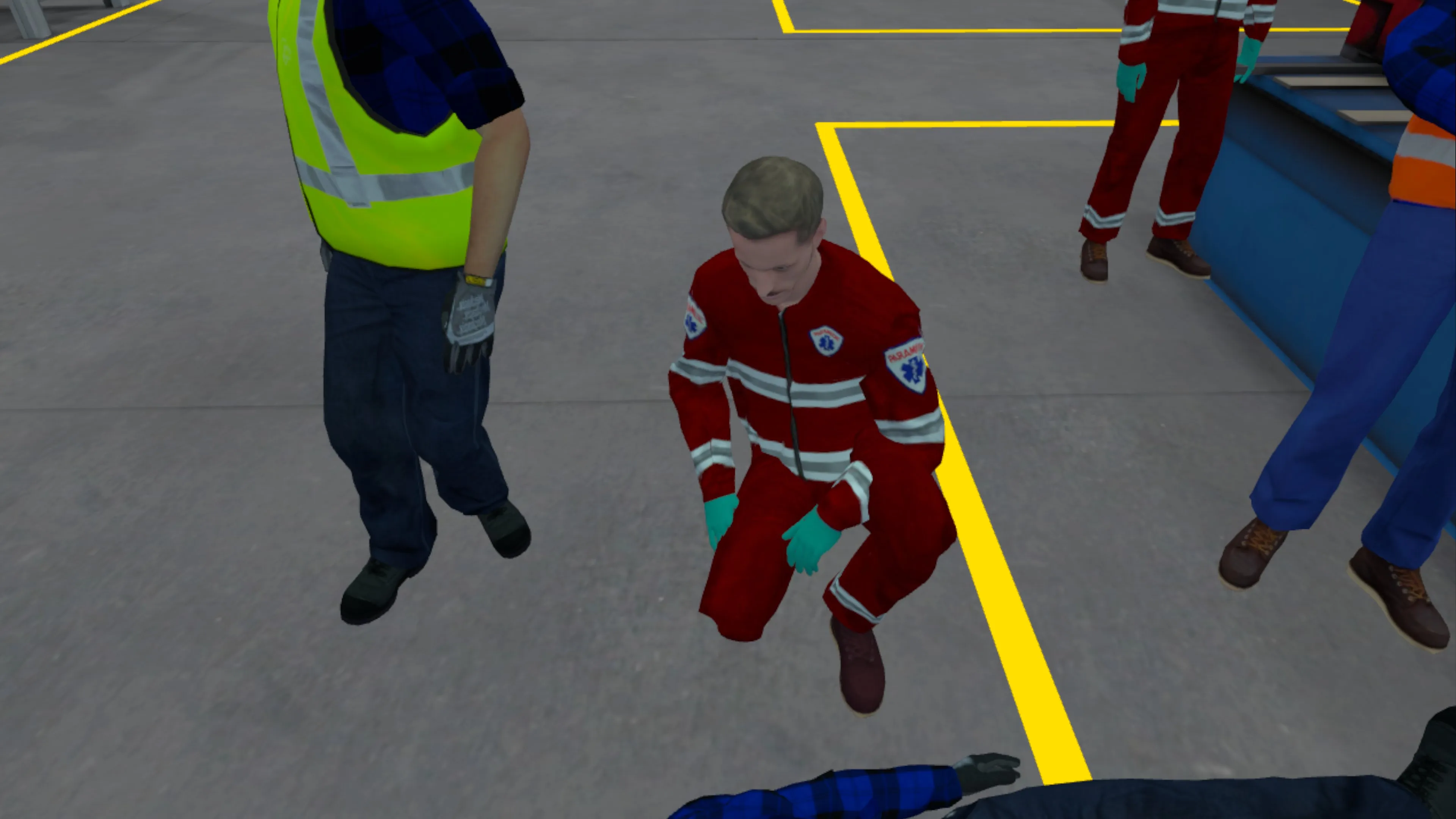 BLS in VR: Notfallreaktion und Wiederbelebungsmaßnahmen im Betrieb.