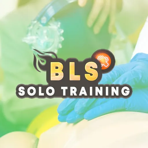 BLS solo VR training – learning CPR and first aid independently.