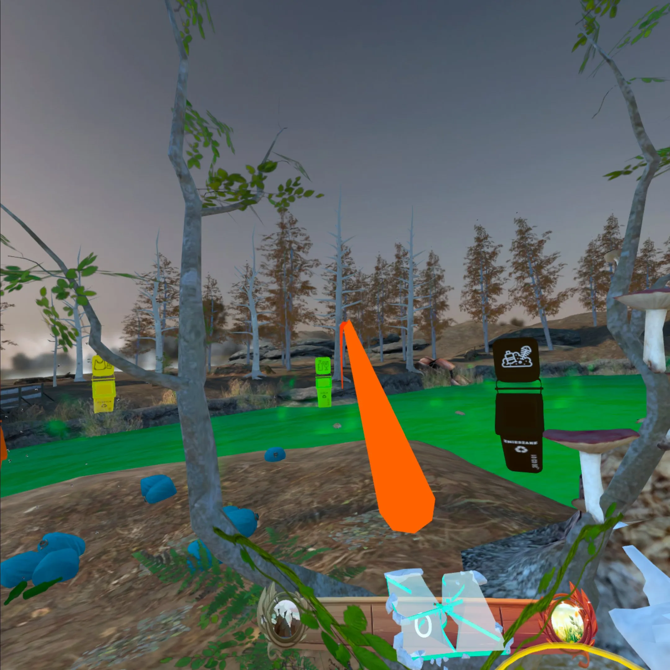 Virtual reality recycling training – learn proper waste disposal.