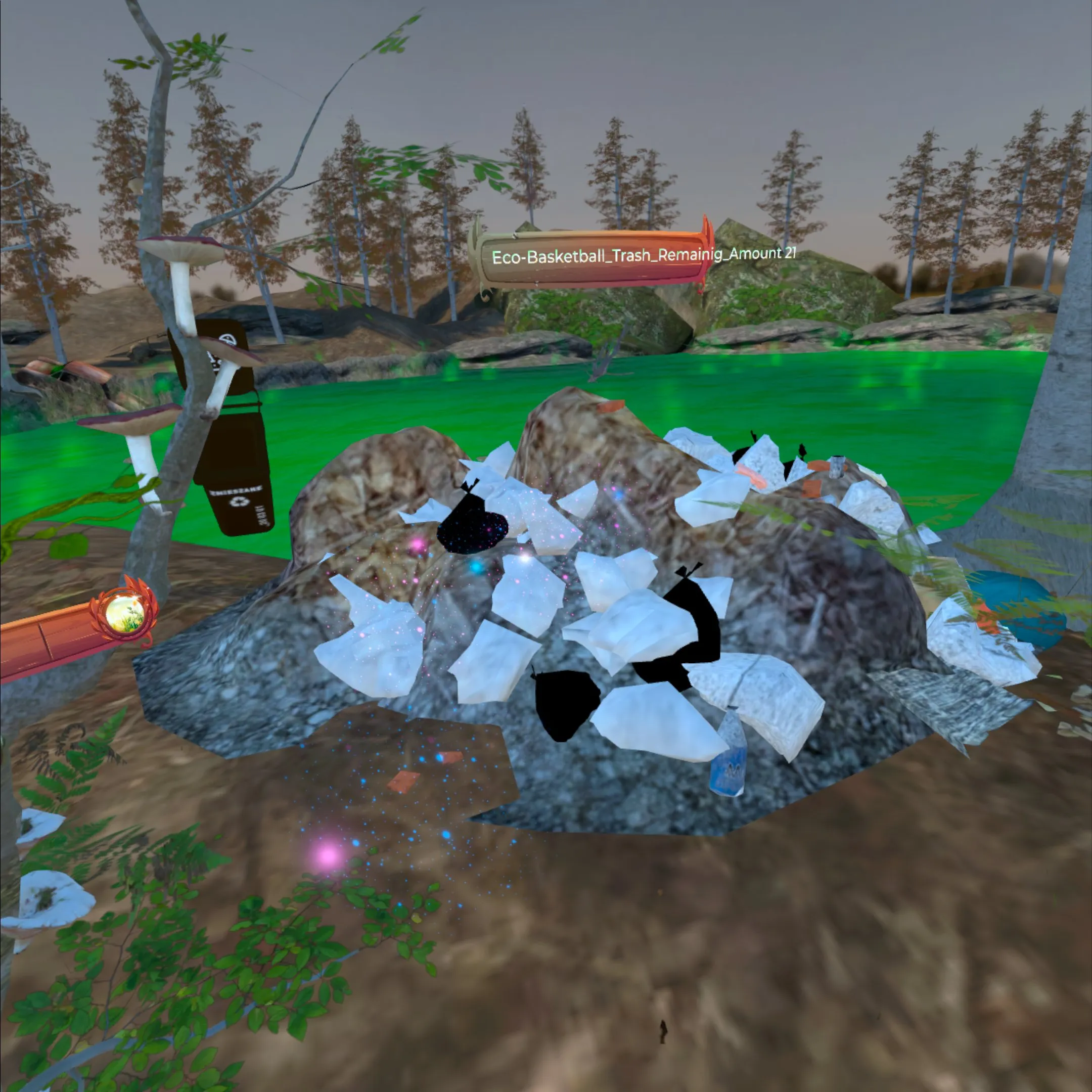 VR training for waste segregation – improve ecological awareness.
