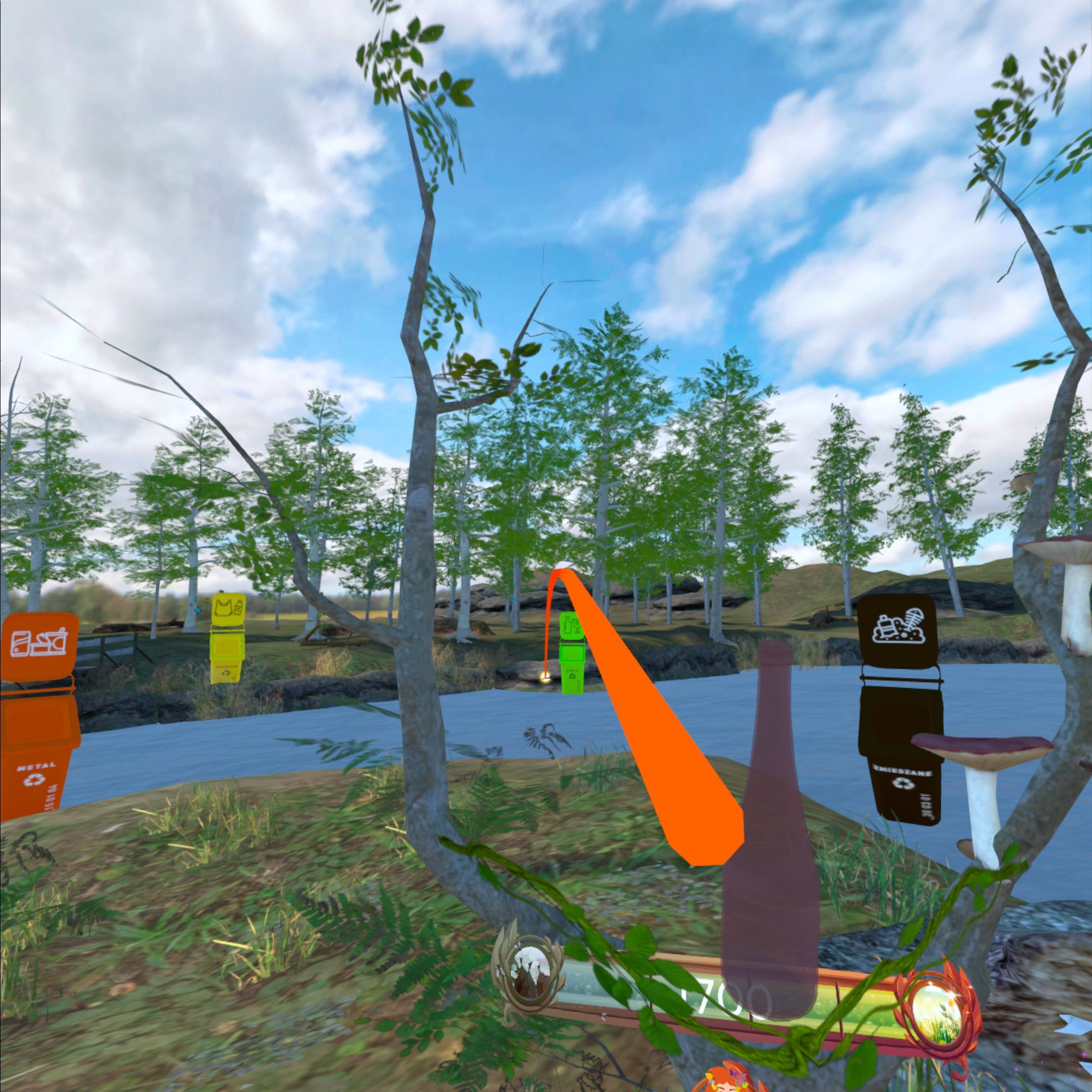 Eco Shoot VR – interactive waste sorting and recycling training.