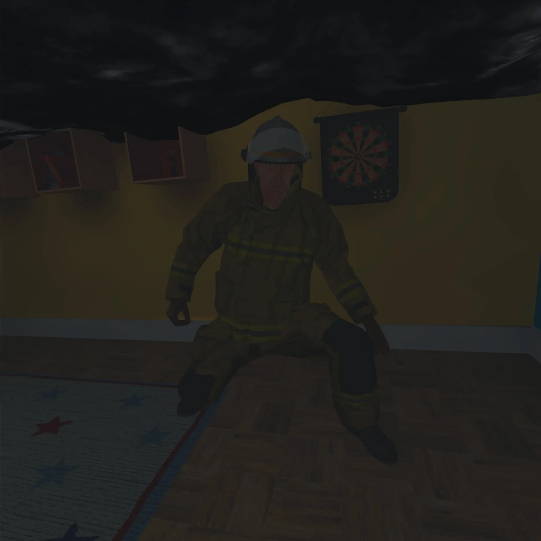Notfalltraining in VR: Fluchtszenarien bei einem Brand zu Hause.
