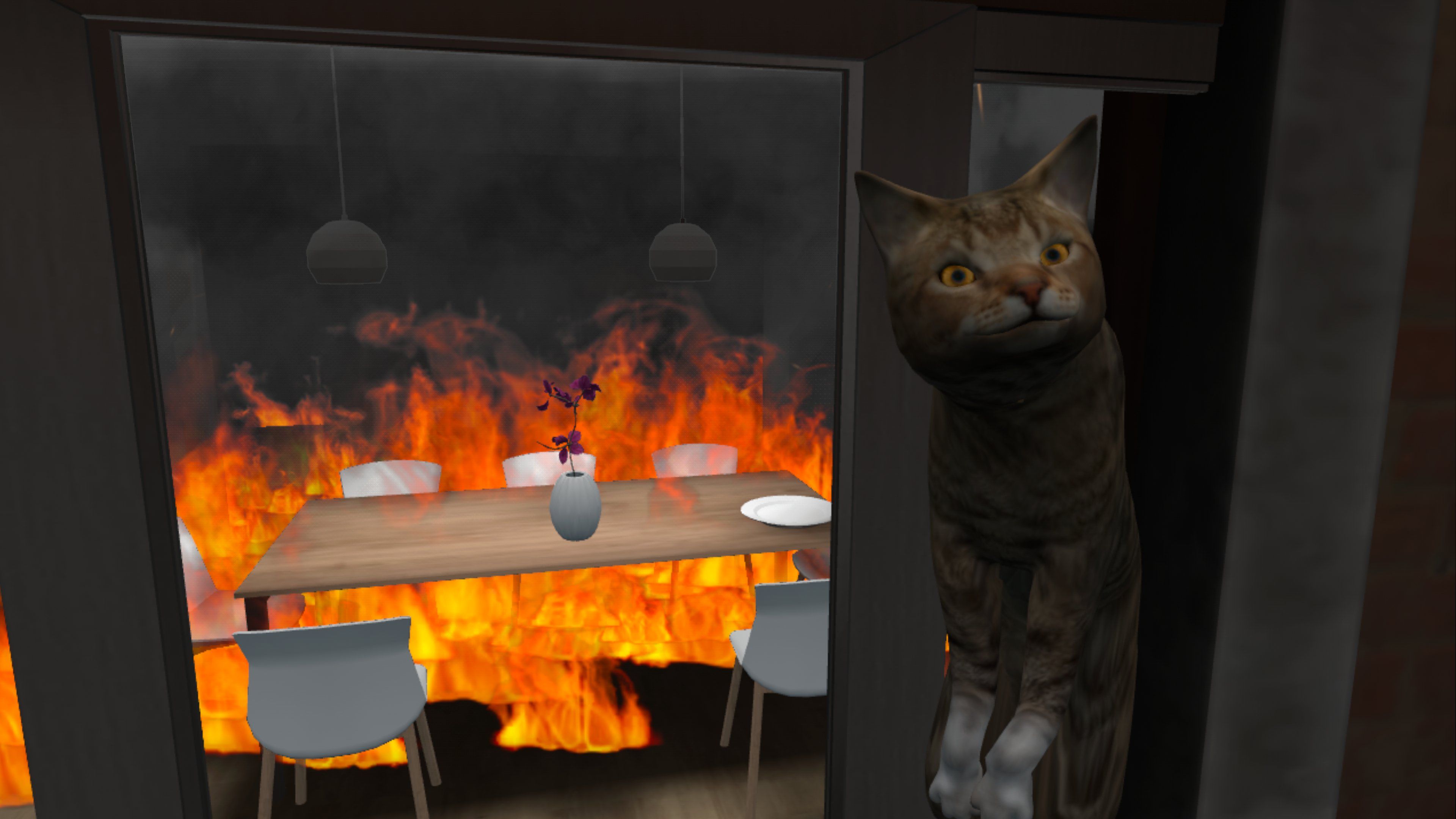 VR fire safety training – realistic evacuation scenarios.