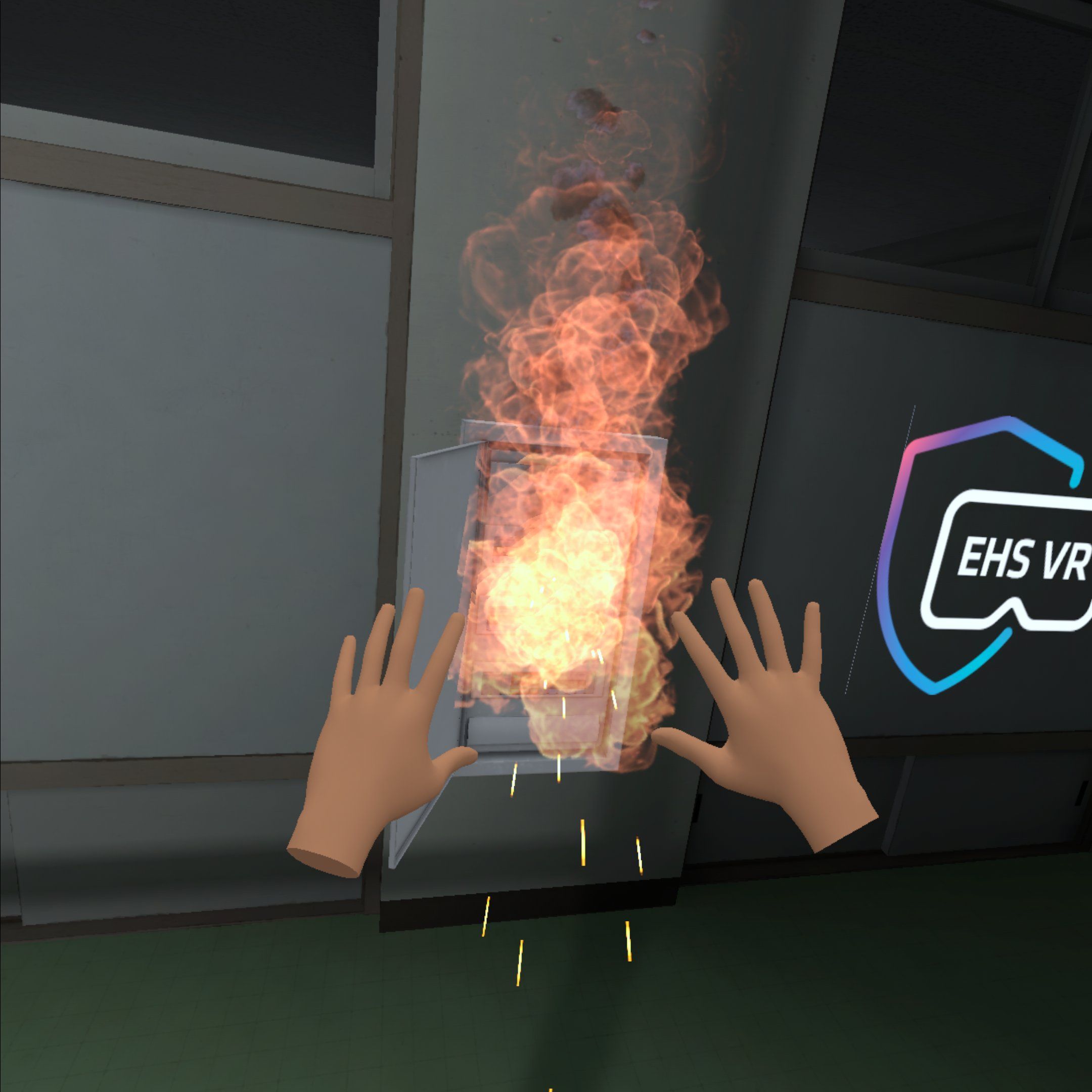 Fire extinguisher VR training – learn fire safety basics.
