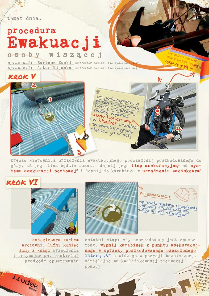 Procedura ewakuacji z wysokości, część 3