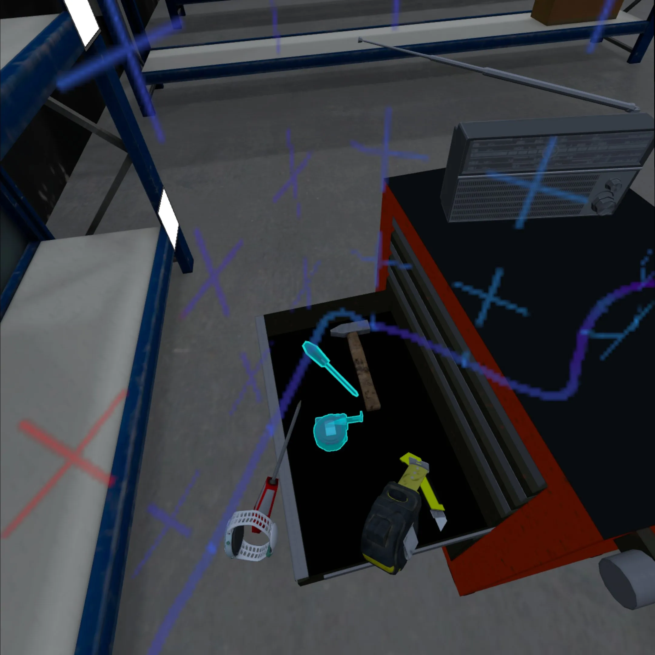 Arbeitssicherheit in VR: schwere Lasten richtig heben und tragen.