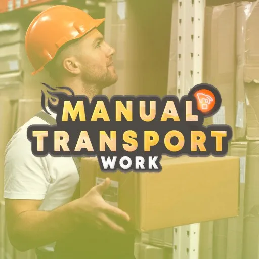 Manual transport work VR training – safe lifting techniques.