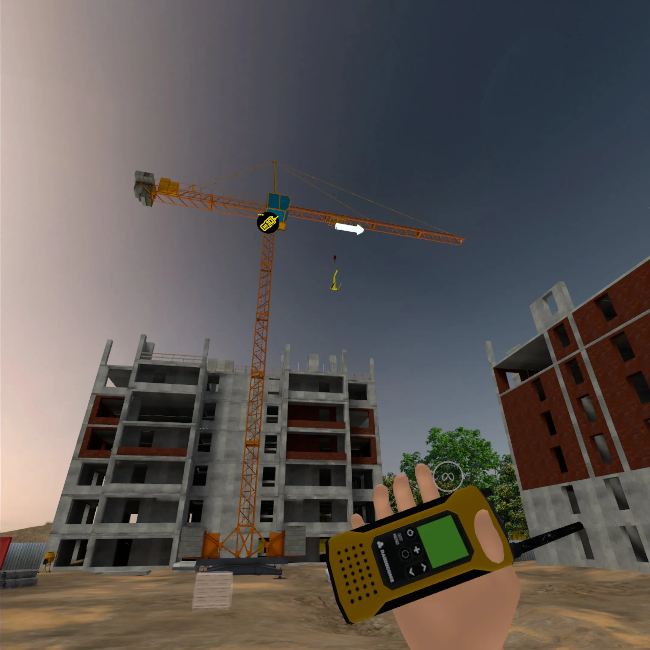 Rigger & Signalman VR – hand signals for crane operations.