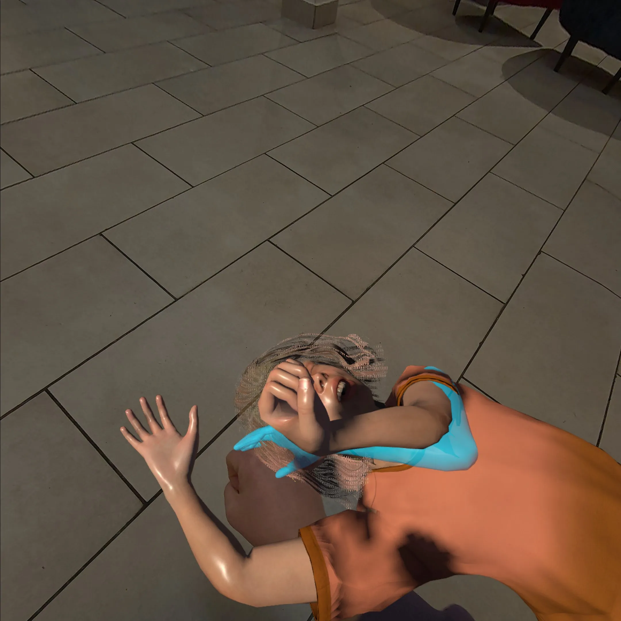 First aid VR – gathering medical information with a SAMPLE interview.